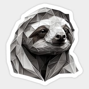 Polygonal sloth Sticker